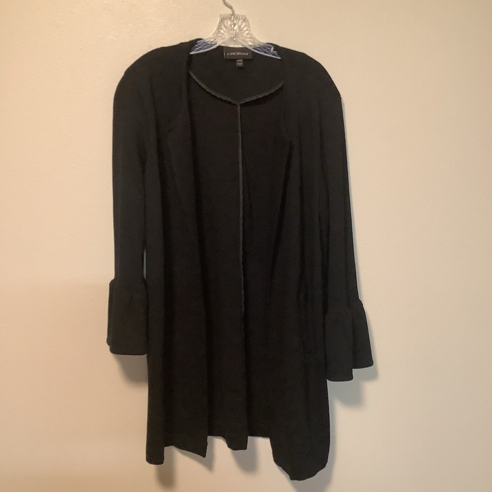 Lane Bryant Black Bell Sleeve Open Front‎ Cardigan jacket
